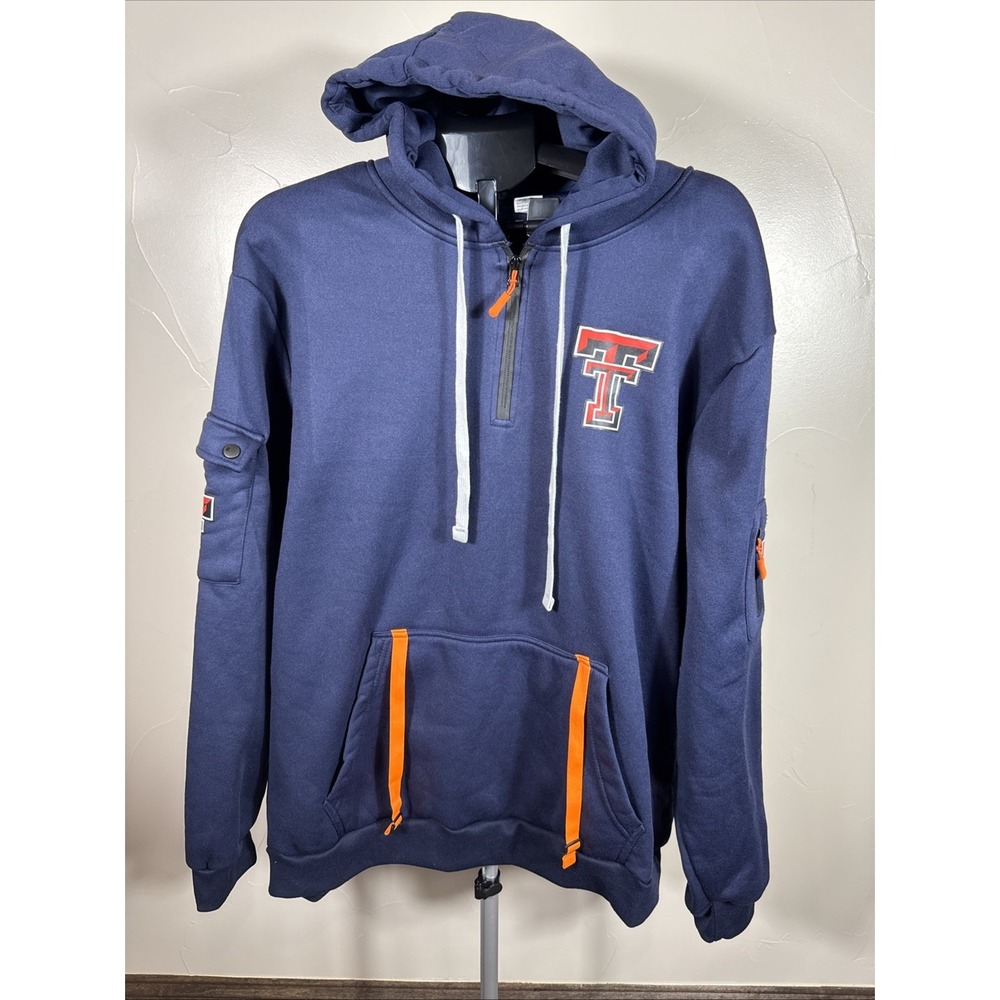 Texas Tech Red Raiders Hoodie Mens Xxl  Hoodie Kangaroo Pocket Fleece Lined Soft